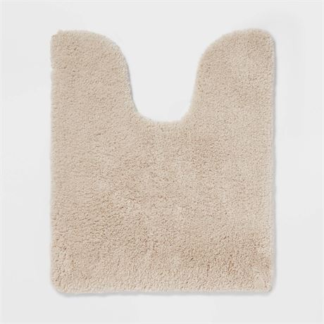 Spa Plush Contour Bath Rug Almond - Threshold™: M