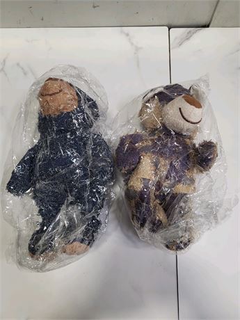 Dog Teddy Toy For Pets 2pk