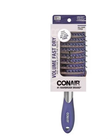 Conair Velvet Touch Concave Vent Hair Brush