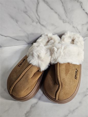 Faux Fur Lined Slippers