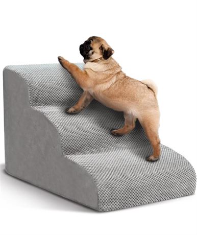 Dog Stairs for Small Dogs, 3 Tiers High Density