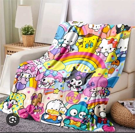 Sanrio Hello Kitty ans Friends Throw Blanket