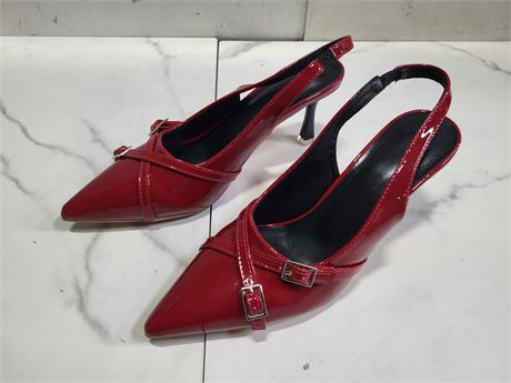 Red Patent Leather Heels size 8 women