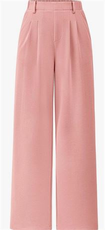 (XL) Women's Wide Leg Dress Pants Dressy