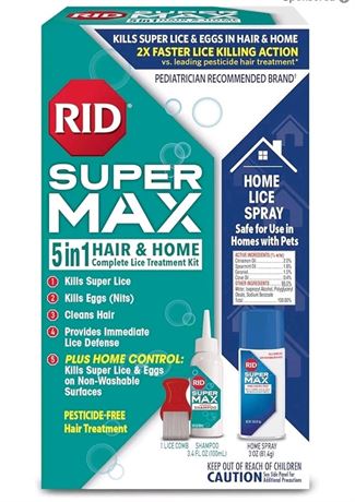 RID Super MAX 5-in-1: Hair & Home