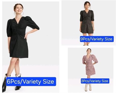 18Pcs Women's Elbow Puff Sleeve