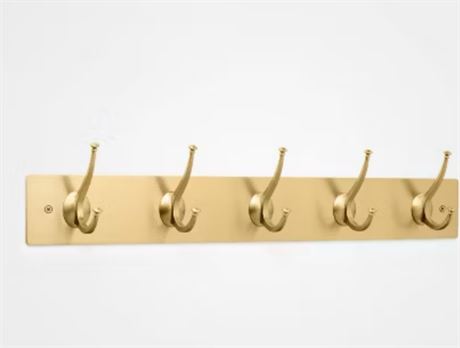 New Traditional 5 Hooks Rail Gold