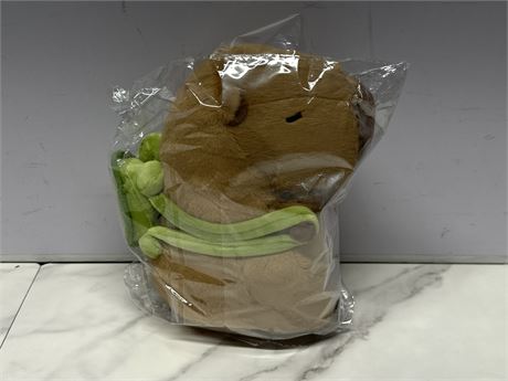 Plush Toy with Green Accessory