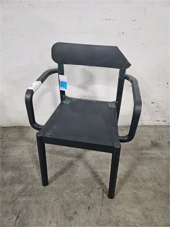 *Elba Outdoor Patio Dining Chair Arm Chair Black