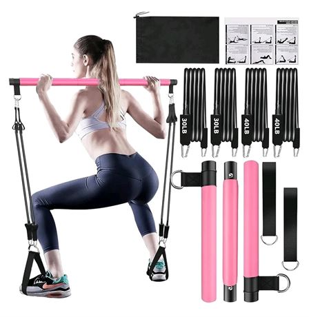 Pilates Bar Kit with Resistance Bands