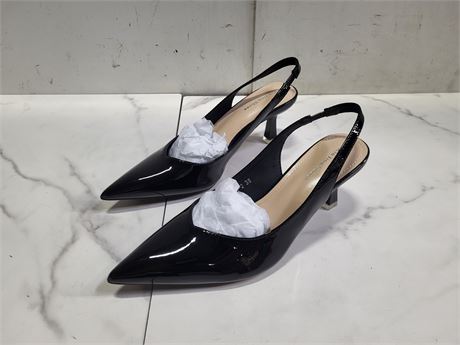 Black Patent Slingback Heels size 8 women