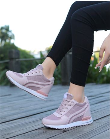 (Size 35) Sosenfer Hidden Heel Wedge Sneakers
