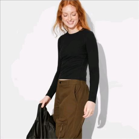(M) Women's Long Sleeve Base Layer T-Shirt