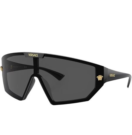 Versace Unisex VE 4461 GB1/87 Black Plastic Shield