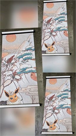 Lot Of 3 Wall Decor Scrolls