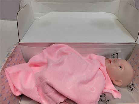 Baby Doll with Pink Blanket