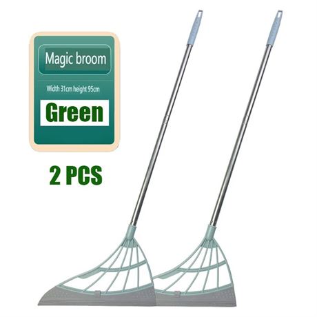2 pcs Silicone Magic Broom Window