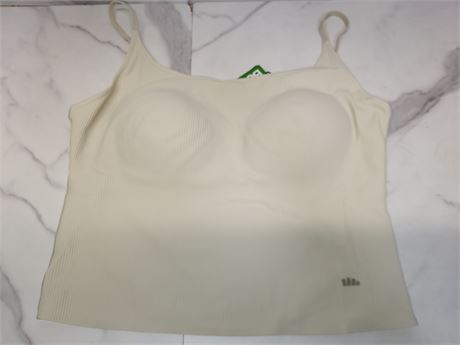 LG Beige Ribbed Camisole Top