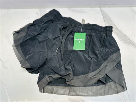 (S) Halara Black Athletic Shorts