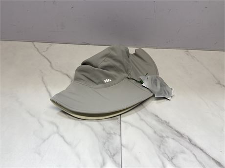 Gray Sun Hat with Logo