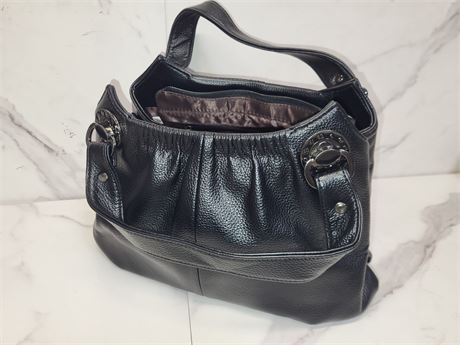 Black Leather Handbag