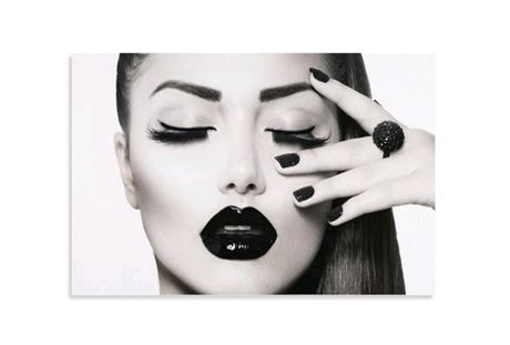 Fashion Girl Eyelashes Poster Beauty