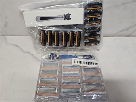 Razor Blade Lot with Handles
