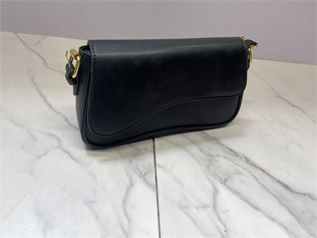Black Leather Handbag