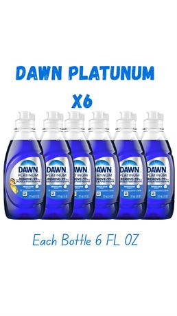 (6) Dawn Platinum Dishwashing Liquid
