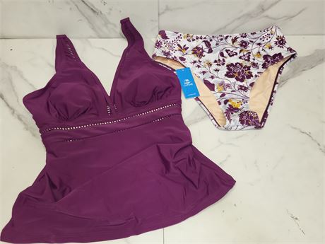 Medium Purple Swimsuit Set