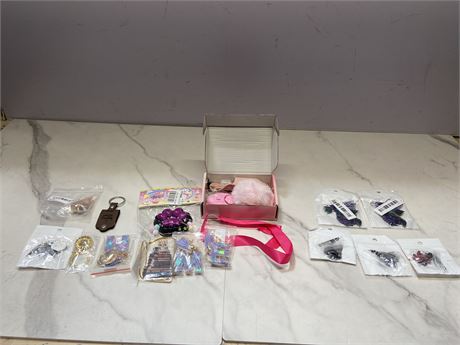 Lot of Assorted Keychains and Accessories