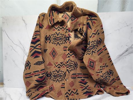 XL Patterned Fleece Jacket
