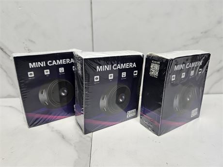Lot of 3 Mini Cameras