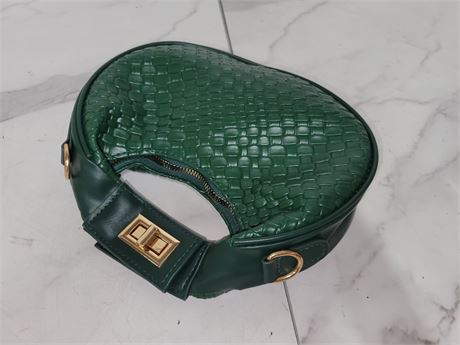 Green Woven Handbag