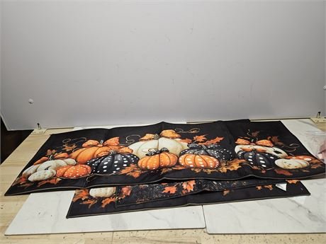 Pumpkin Themed Floor Mats