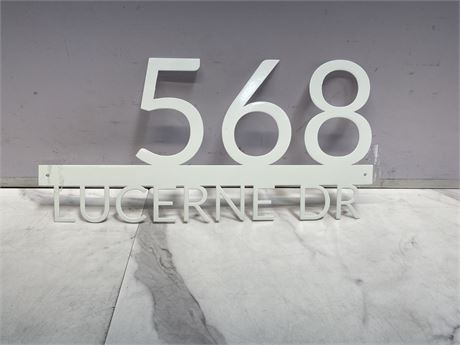 Custom House Number Sign