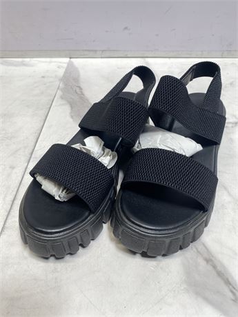 Black Chunky Sandals