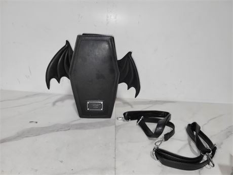 Coffin-Shaped Bag with Bat Wings