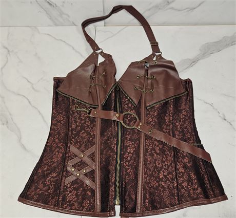 Large  Brown Steampunk Corset