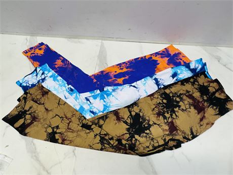 Lot of 3 Tie-Dye Leggings