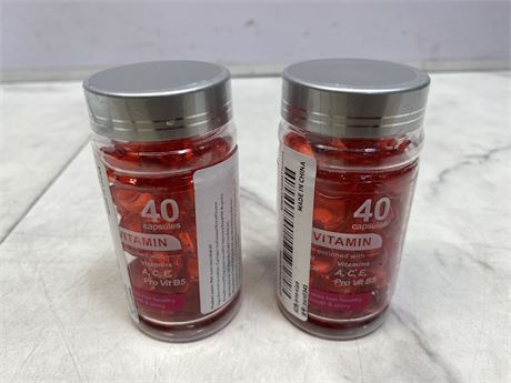 (2) Vitamin Capsules Lot