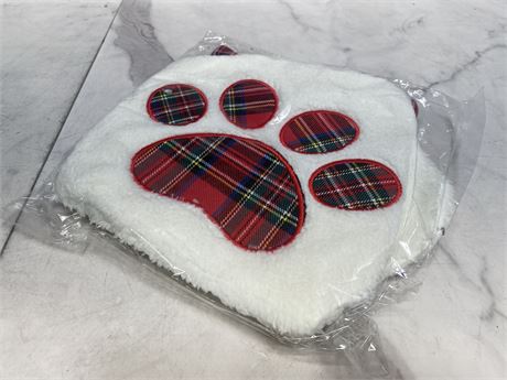 Plaid Paw Print Blanket