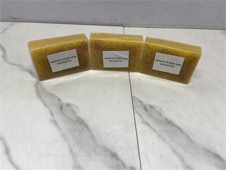 Lot of 3 Turmeric & Kojic Soaps