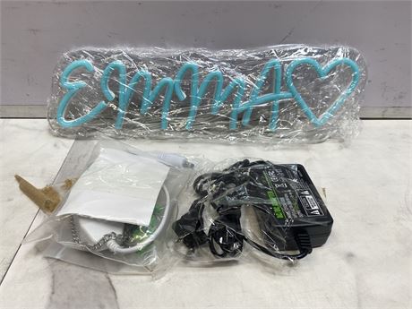 Neon Sign with Accessories