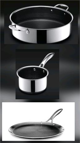 HexClad Hybrid 5-Piece Cook ware Set