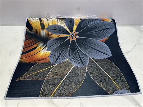 Floral Pattern Floor Mat