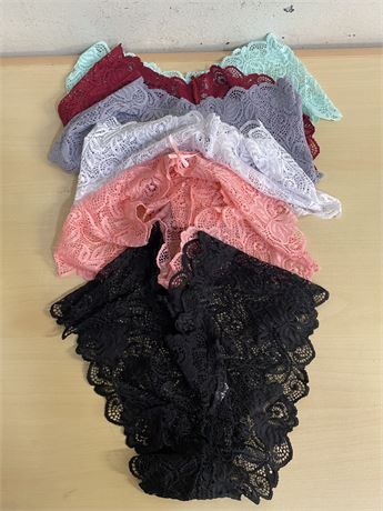 (S) Lot of 6 Lace Underwear
