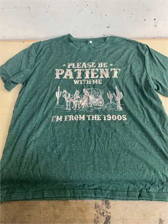 (XXL) Green Graphic T-Shirt