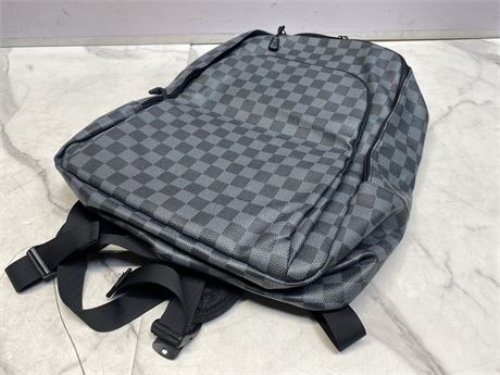Checkered Pattern Backpack
