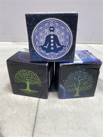Lot of 3 Chakra Candle Boxes